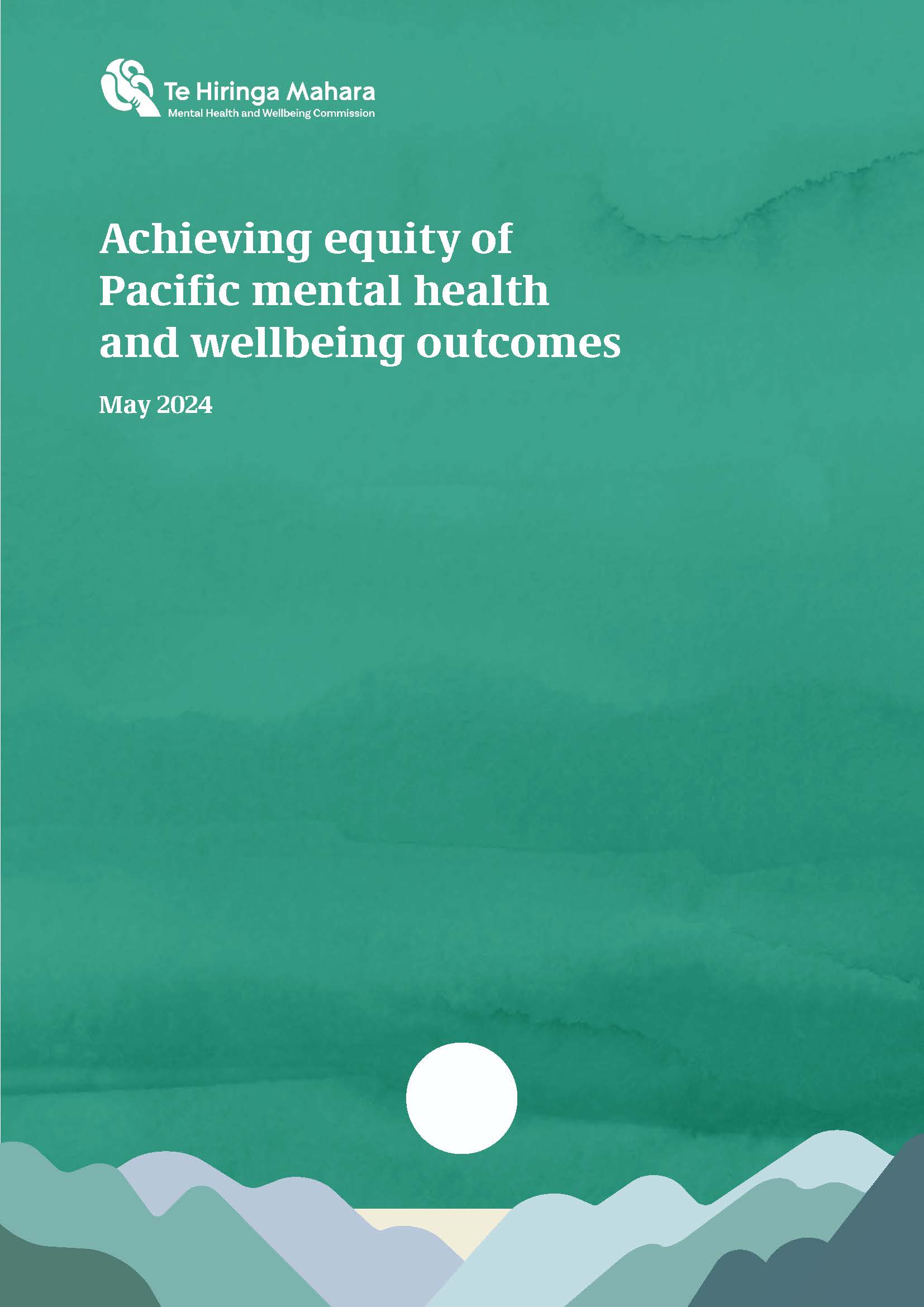 Achieving Pacific wellbeing outcomes report May 2024 cover
